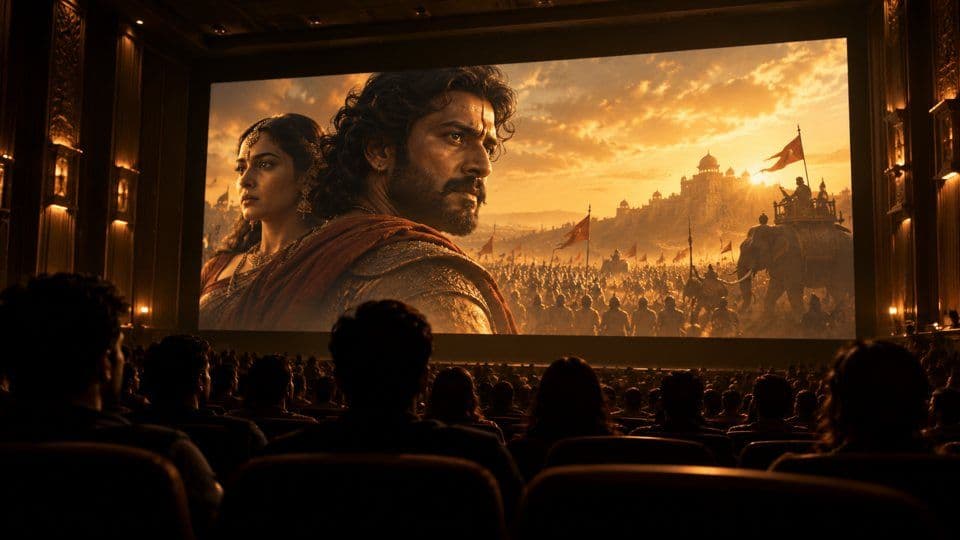 Illustrative trailer screening in a cinema